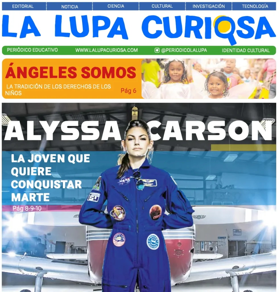 Estudiantes de colegios en Cartagena reciben la sexta edición impresa del periódico escolar La Lupa Curiosa, titulada 'De la pantalla a Marte'