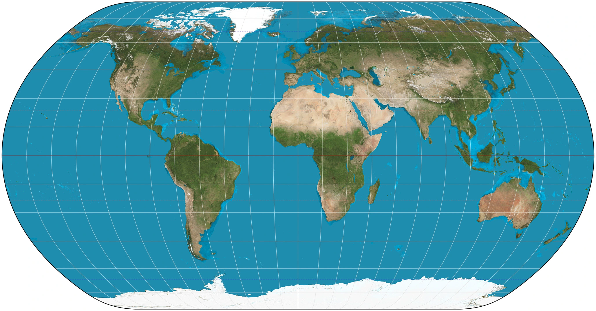 Mapa comparativo de las proyecciones de Peters, Robinson y Mercator para entender las diferentes formas de ver el mundo